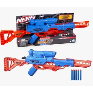 تفنگ اسباب بازی نرف Nerf با 5 تیر مدل Hasbro - Nerf - Alpha Strike Mantis LR-1_اسباب بازی