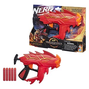 تفنگ اسباب بازی نرف Nerf مدل Hasbro - Nerf - Dragonpower Fireshot 5 Official Nerf Darts_اسباب بازی