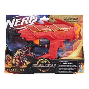 تفنگ اسباب بازی نرف Nerf مدل Hasbro - Nerf - Dragonpower Fireshot 5 Official Nerf Darts_اسباب بازی