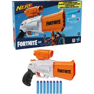 تفنگ اسباب بازی نرف Nerf مدل Hasbro - Nerf - Fortnite SR Blaster - 4-Dart Hammer Action_اسباب بازی