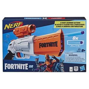 تفنگ اسباب بازی نرف Nerf مدل Hasbro - Nerf - Fortnite SR Blaster - 4-Dart Hammer Action_اسباب بازی