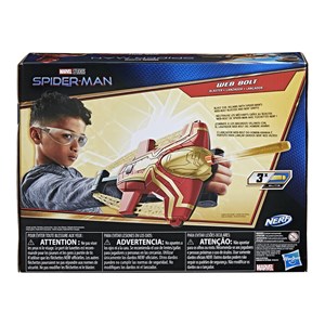 مچ بند اسپایدرمن نرف Nerf مدل Hasbro - Nerf - Marvel Studios - Spider-Man Web Bolt Nerf Blaster Includes 3 Elite Nerf Darts_اسباب بازی