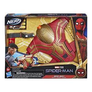 مچ بند اسپایدرمن نرف Nerf مدل Hasbro - Nerf - Marvel Studios - Spider-Man Web Bolt Nerf Blaster Includes 3 Elite Nerf Darts_اسباب بازی
