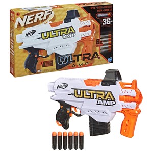 تفنگ اسباب بازی نرف Nerf مدل Hasbro - Nerf - Ultra Amp Motorized Blaster - 6 Dart and Clips_اسباب بازی