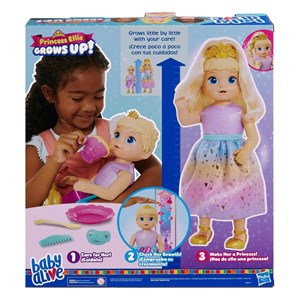 عروسک بیبی الایو پرنسس الی مدل Hasbro - Baby Alive - Princess Ellie Grows Up_اسباب بازی