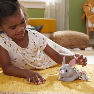 عروسک رباتیک خرگوش مدل Hasbro - FurReal - Newborns Bunny Interactive Animatronic Plush_اسباب بازی