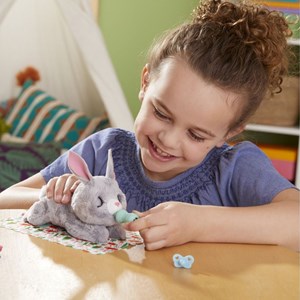 عروسک رباتیک خرگوش مدل Hasbro - FurReal - Newborns Bunny Interactive Animatronic Plush_اسباب بازی