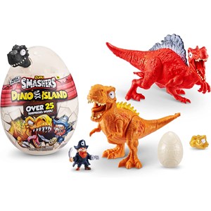 تخم داینو اسمشرز قرمز Smashers سری Dino Island مدل Zuru - Smashers - Dino Island - Mega Dino Egg Over 25 Surprises_اسباب بازی