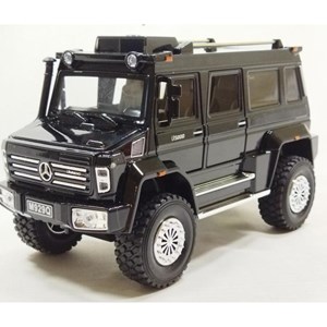 اسباب بازی ماشین فلزی بنز یونیماگ چراغدار مشکی سایز 1:24 مدل UNIMOC U5000 BY XLG_اسباب بازی