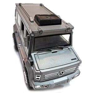 اسباب بازی ماشین فلزی بنز یونیماگ چراغدار طوسی سایز 1:24 مدل UNIMOC U5000 BY XLG_اسباب بازی