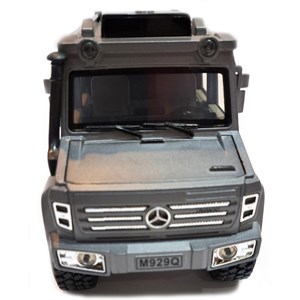 اسباب بازی ماشین فلزی بنز یونیماگ چراغدار طوسی سایز 1:24 مدل UNIMOC U5000 BY XLG_اسباب بازی