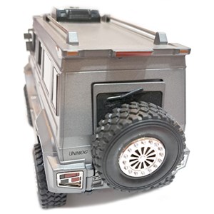 اسباب بازی ماشین فلزی بنز یونیماگ چراغدار طوسی سایز 1:24 مدل UNIMOC U5000 BY XLG_اسباب بازی