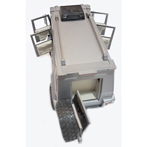 اسباب بازی ماشین فلزی بنز یونیماگ چراغدار طوسی سایز 1:24 مدل UNIMOC U5000 BY XLG_اسباب بازی