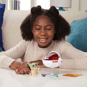 اکشن فیگور بیبی یودا 5 سانتی و ست وسایل نگهداری مدل Hasbro - Star Wars - The Bounty Collection Grogu’s Hover-Pram Pack The Child Collectible_اسباب بازی
