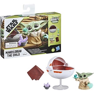 اکشن فیگور بیبی یودا 5 سانتی و ست وسایل نگهداری مدل Hasbro - Star Wars - The Bounty Collection Grogu’s Hover-Pram Pack The Child Collectible_اسباب بازی