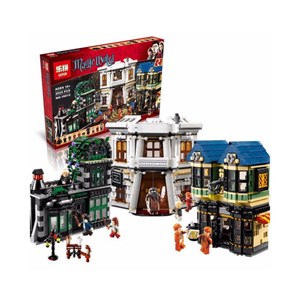لگو هری پاتر کوچه دیاگون 2025 قطعه مدل Magic Castle Building Blocks Toy -16012_اسباب بازی