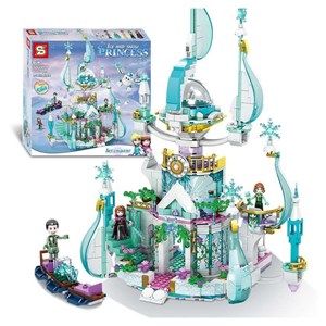 لگو دیزنی قصر السا فروزن اس وای 1255 قطعه مدل Lego SY 1458 Fantasy Ice Castle Ice and Snow Princess – Frozen_اسباب بازی