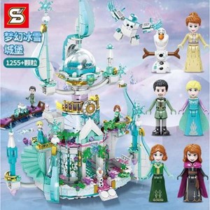 لگو دیزنی قصر السا فروزن اس وای 1255 قطعه مدل Lego SY 1458 Fantasy Ice Castle Ice and Snow Princess – Frozen_اسباب بازی