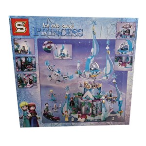لگو دیزنی قصر السا فروزن اس وای 1255 قطعه مدل Lego SY 1458 Fantasy Ice Castle Ice and Snow Princess – Frozen_اسباب بازی