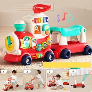اسباب بازی واکر چندکاره موزیکال طرح قطار هولی تویز مدل Hola Toys E8990