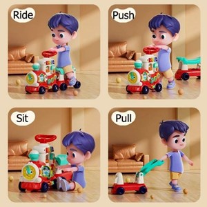 اسباب بازی واکر چندکاره موزیکال طرح قطار هولی تویز مدل Hola Toys E8990