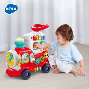 اسباب بازی واکر چندکاره موزیکال طرح قطار هولی تویز مدل Hola Toys E8990