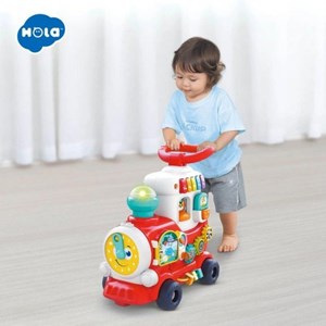 اسباب بازی واکر چندکاره موزیکال طرح قطار هولی تویز مدل Hola Toys E8990