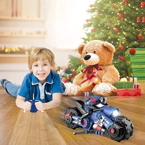 اسباب بازی موتور کنترلی شارژی رنگ آبی ابعاد 1:10 مدل DRIFT MOTORBIKE_اسباب بازی