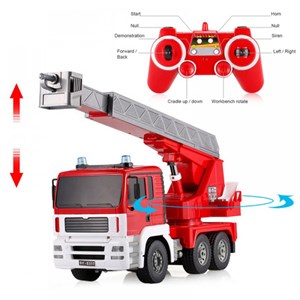 ماشین کنترلی جرثقیل آتشنشانی مقیاس 1:20 دبل ای مدل 003-517 Double EE_اسباب بازی