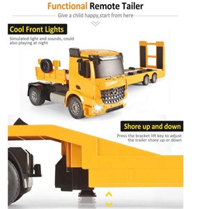 ماشین کنترلی تریلی یدک کش مقیاس 1:20 دبل ای مدل 003-562 Double EE_اسباب بازی