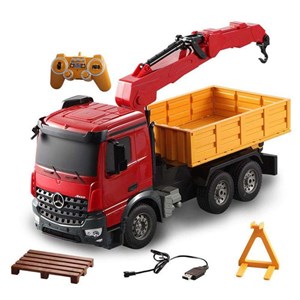  ماشین کنترلی کامیون جرثقیل بارگیری مرسدس بنز مقیاس 1:20 دبل ای مدل 003-565 Double EE_اسباب بازی