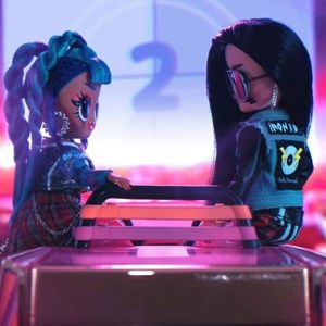 عروسک 2 تایی ال او ال سورپرایز LOL Surprise سری OMG Remix مدل Rocker Boi و Punk Grrrl_اسباب بازی