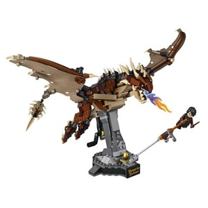 لگو هری پاتر اژدهای شاخ دم همراه با فیگور 671 تکه مدل 99099 HARRY P HUNGARIAN HORNTAIL DRAGON BUILDING BLOCKS_اسباب بازی