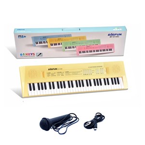 اسباب بازی کیبورد الکترونیکی میکروفون دار بزرگ بیگفان BIGFUN مدل BF-6138C_اسباب بازی
