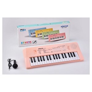 اسباب بازی کیبورد الکترونیکی میکروفون دار بزرگ بیگفان BIGFUN مدل BF-6138C_اسباب بازی