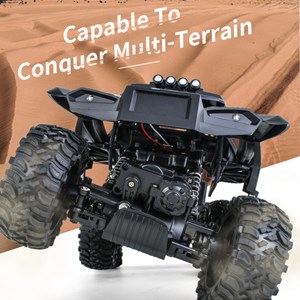  ماشین کنترلی شارژی آفرود سنگنورد شش چرخ آبی مقیاس 1:12 مدل JJRC Q101_اسباب بازی