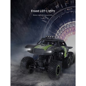  ماشین کنترلی شارژی آفرود سنگنورد شش چرخ آبی مقیاس 1:12 مدل JJRC Q101_اسباب بازی