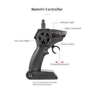  ماشین کنترلی شارژی آفرود سنگنورد شش چرخ آبی مقیاس 1:12 مدل JJRC Q101_اسباب بازی