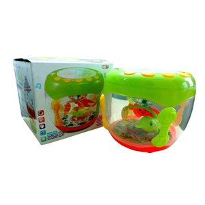 اسباب بازی موزیکال و چراغدار آکواریوم مدل Musical Toy Flash Drum With Lights For Kids Webby_اسباب بازی