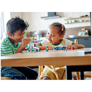 لگو سیتی ماشین پلیس و کامیون بستنی فروشی 317 قطعه مدل Lego City - Ice Cream Truck Police Chase - 60314 Building Kit_اسباب بازی