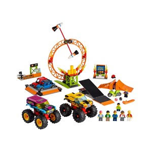 لگو سیتی بدلکاری ماشین آفرود و موتور 668 قطعه مدل Lego City - Stunt Show Arena - 60295 Building Kit_اسباب بازی