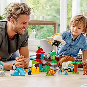 لگو دوپلو دنیای حیوانات 121 قطعه مدل Lego - Duplo - World Animals - 10907 Building Kit_اسباب بازی