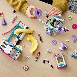 لگو فرندز سرسره و چرخ و فلک جادویی 545 قطعه مدل Lego Friends - Magical Ferris Wheel and Slide - 41689 Building Kit_اسباب بازی