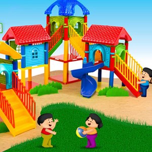 اسباب بازی ساختنی پارک شادی 58 تکه تک توی TAKTOY