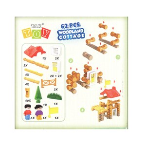 اسباب بازی ساختنی کلبه جنگلی 62 تکه تک توی TAKTOY