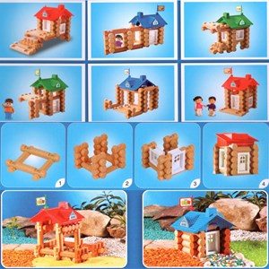 اسباب بازی ساختنی کلبه جنگلی 62 تکه تک توی TAKTOY