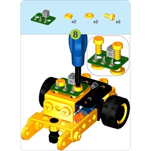 اسباب بازی ساختنی مکانیک کوچولو 58 قطعه مدل 1415 نادر تویز NADERTOYS_اسباب بازی