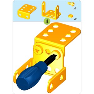 اسباب بازی ساختنی مکانیک کوچولو 58 قطعه مدل 1415 نادر تویز NADERTOYS_اسباب بازی