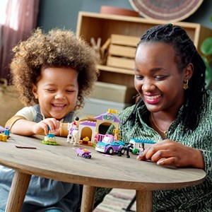 لگو فرندز اصطبل نگهداری اسب 148 قطعه مدل Lego Friends - Horse Training and Trailer - 41441 Building Kit_اسباب بازی