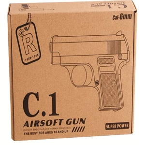 تفنگ اسباب بازی کلت فلزی ساچمه ای ایرسافت گان مدل AIRSOFT GUN C.1_اسباب بازی